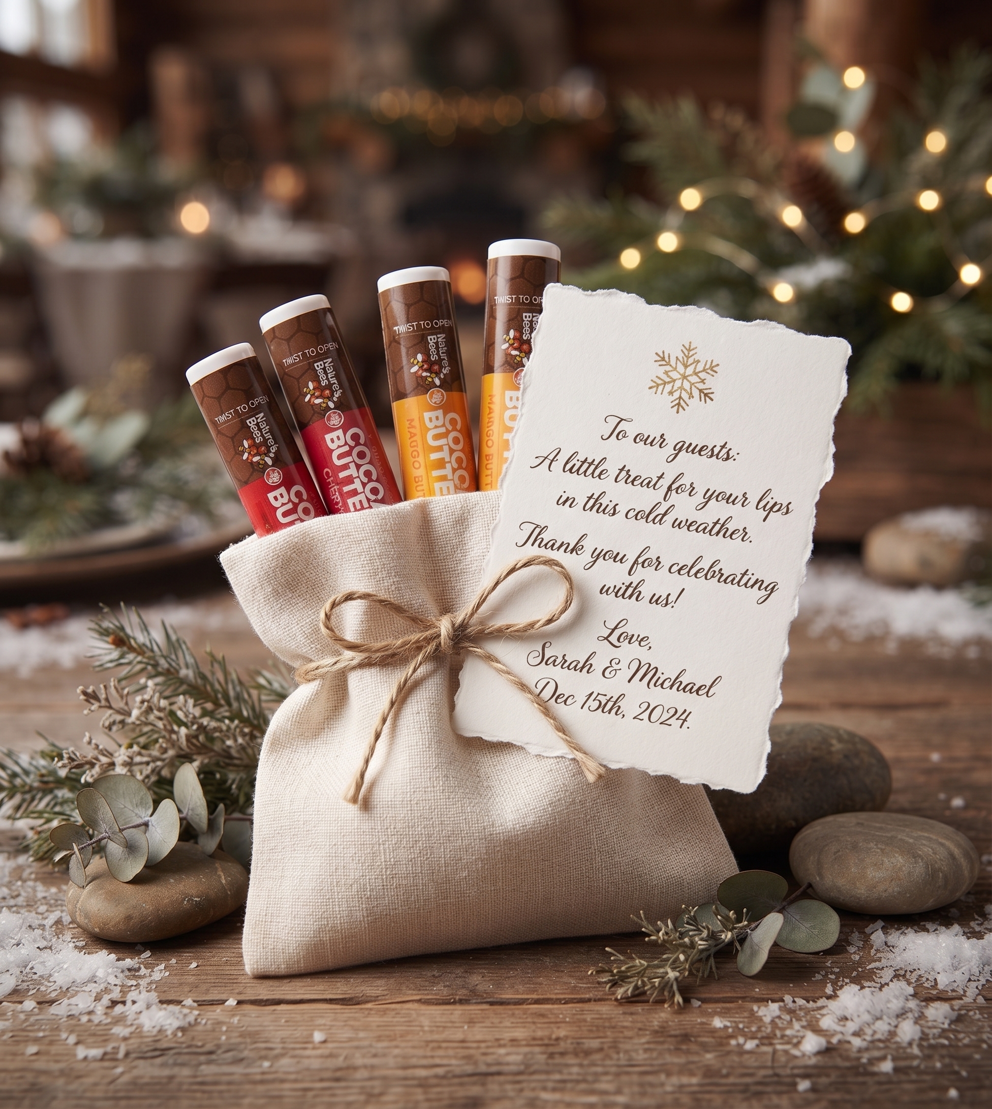 Natural Lip Balm Favors